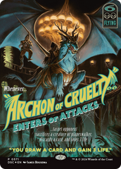 Archon of Cruelty (Showcase) [Duskmourn: House of Horror Commander] | Exor Games Summserside