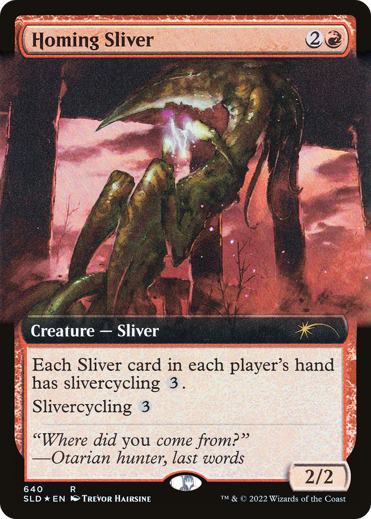 Homing Sliver (Extended Art) [Secret Lair Drop Promos] | Exor Games Summserside