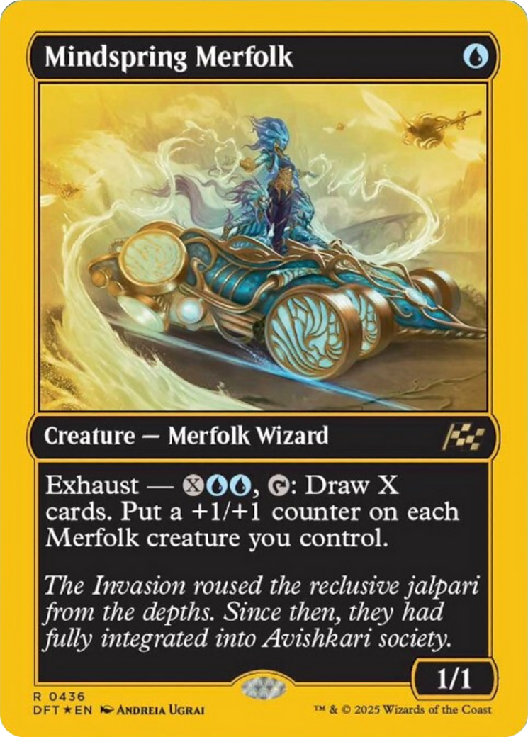 Mindspring Merfolk (First-Place Foil) [Aetherdrift] | Exor Games Summserside