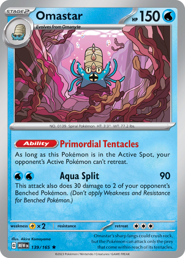 Omastar (139/165) [Scarlet & Violet 151] | Exor Games Summserside