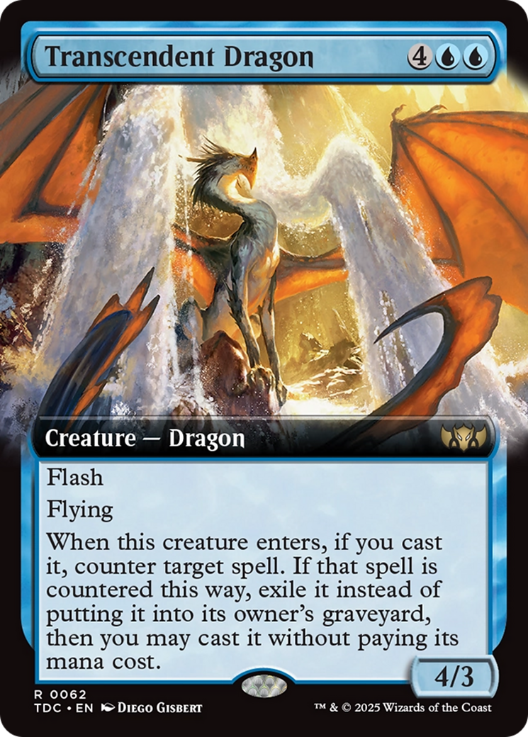 Transcendent Dragon (Extended Art) [Tarkir: Dragonstorm Commander] | Exor Games Summserside