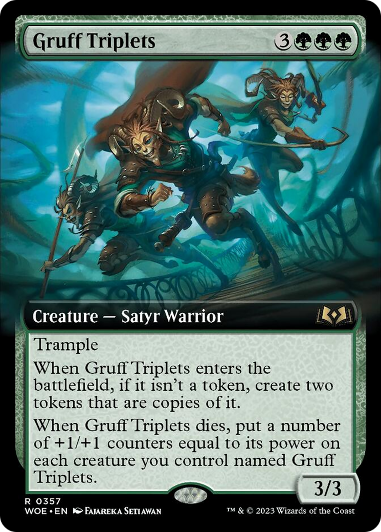 Gruff Triplets (Extended Art) [Wilds of Eldraine] | Exor Games Summserside