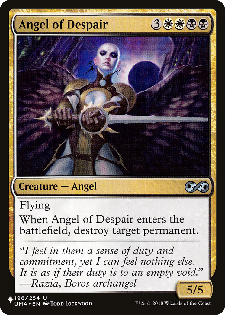 Angel of Despair [The List] | Exor Games Summserside