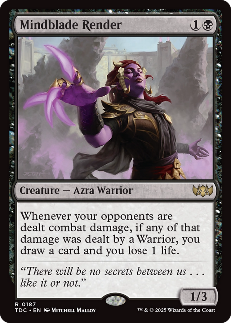 Mindblade Render [Tarkir: Dragonstorm Commander] | Exor Games Summserside