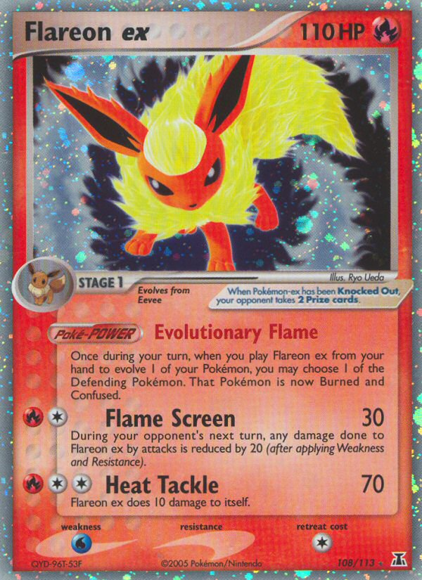 Flareon ex (108/113) [EX: Delta Species] | Exor Games Summserside