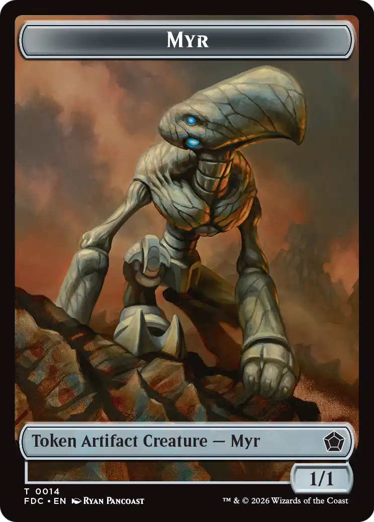 Thopter // Myr Double-Sided Token [Foundations Commander Tokens] | Exor Games Summserside