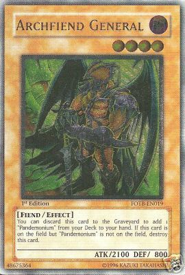 Archfiend General [FOTB-EN019] Ultimate Rare | Exor Games Summserside