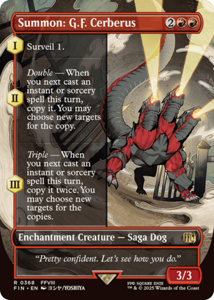 Summon: G.F. Cerberus (Borderless) [FINAL FANTASY] | Exor Games Summserside