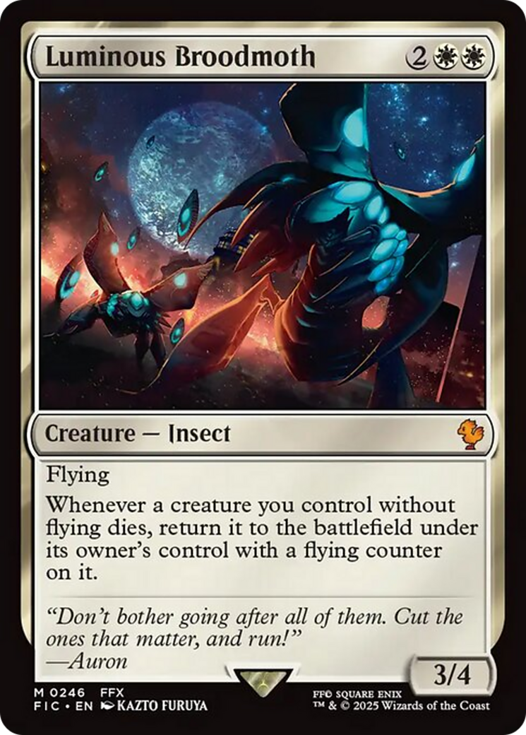 Luminous Broodmoth [FINAL FANTASY Commander] | Exor Games Summserside