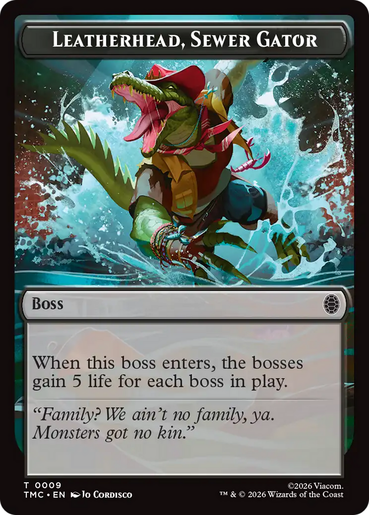 Leatherhead, Sewer Gator [Teenage Mutant Ninja Turtles Commander Tokens] | Exor Games Summserside