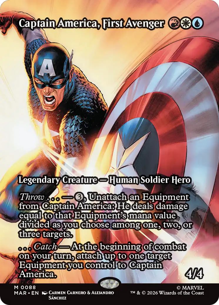 Captain America, First Avenger (Borderless) [Marvel Universe: Eternal-Legal] | Exor Games Summserside