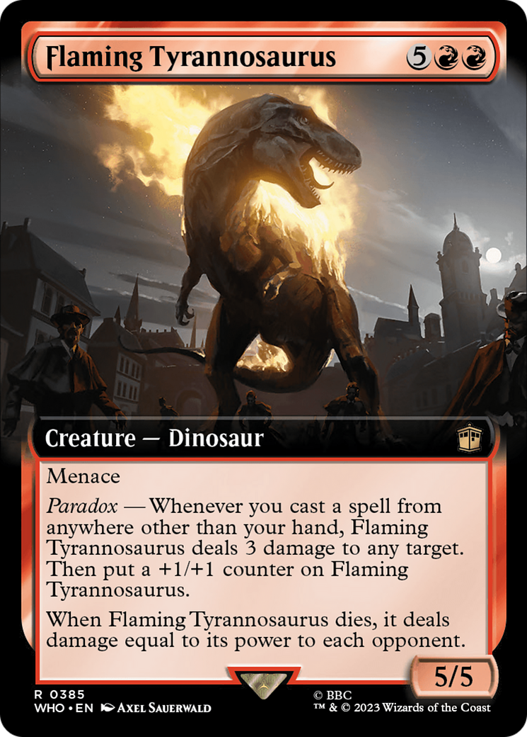 Flaming Tyrannosaurus (Extended Art) [Doctor Who] | Exor Games Summserside