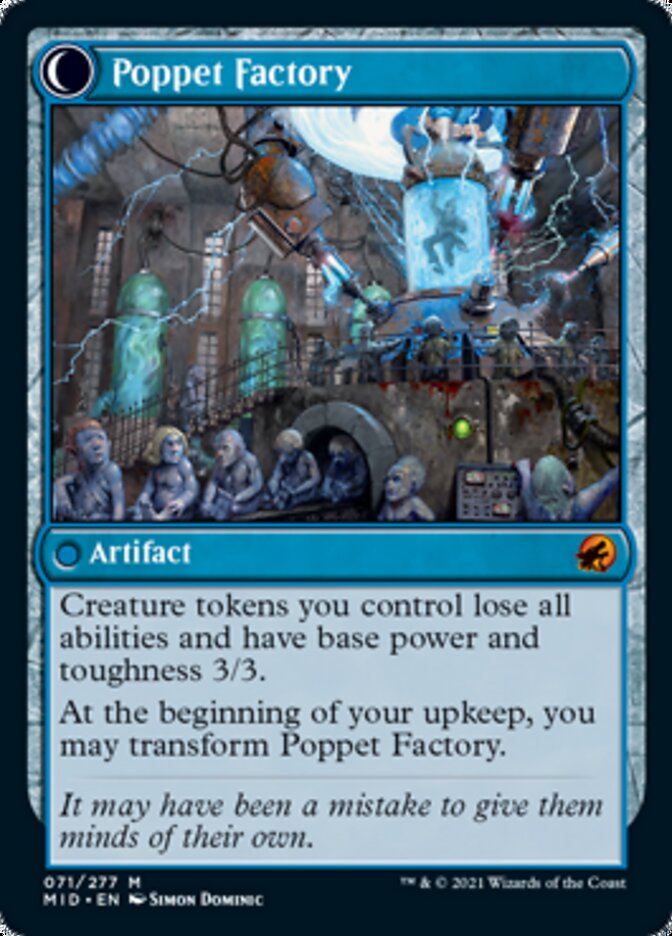 Poppet Stitcher // Poppet Factory [Innistrad: Midnight Hunt] | Exor Games Summserside