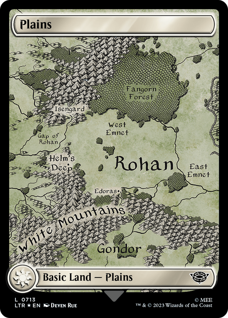 Plains (0713) (Surge Foil) [The Lord of the Rings: Tales of Middle-Earth] | Exor Games Summserside