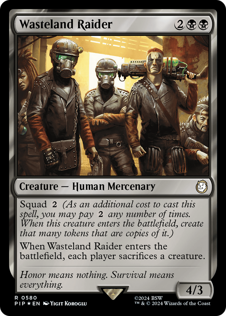 Wasteland Raider (Surge Foil) [Fallout] | Exor Games Summserside