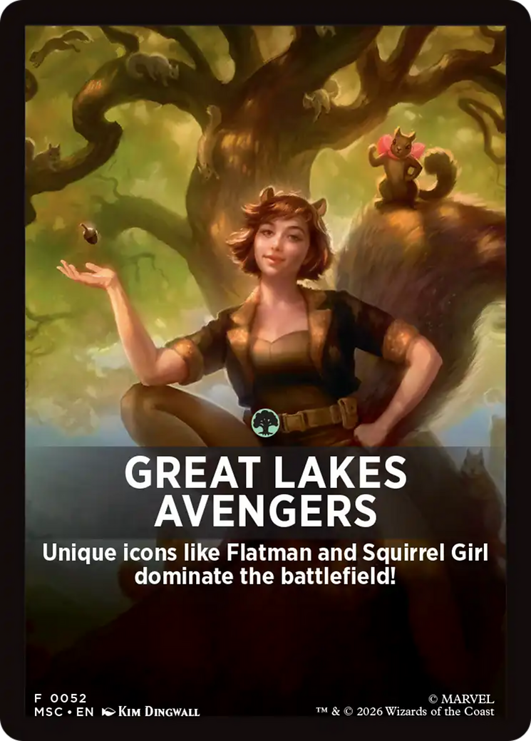 Great Lakes Avengers Theme Card [Marvel Super Heroes Commander] | Exor Games Summserside