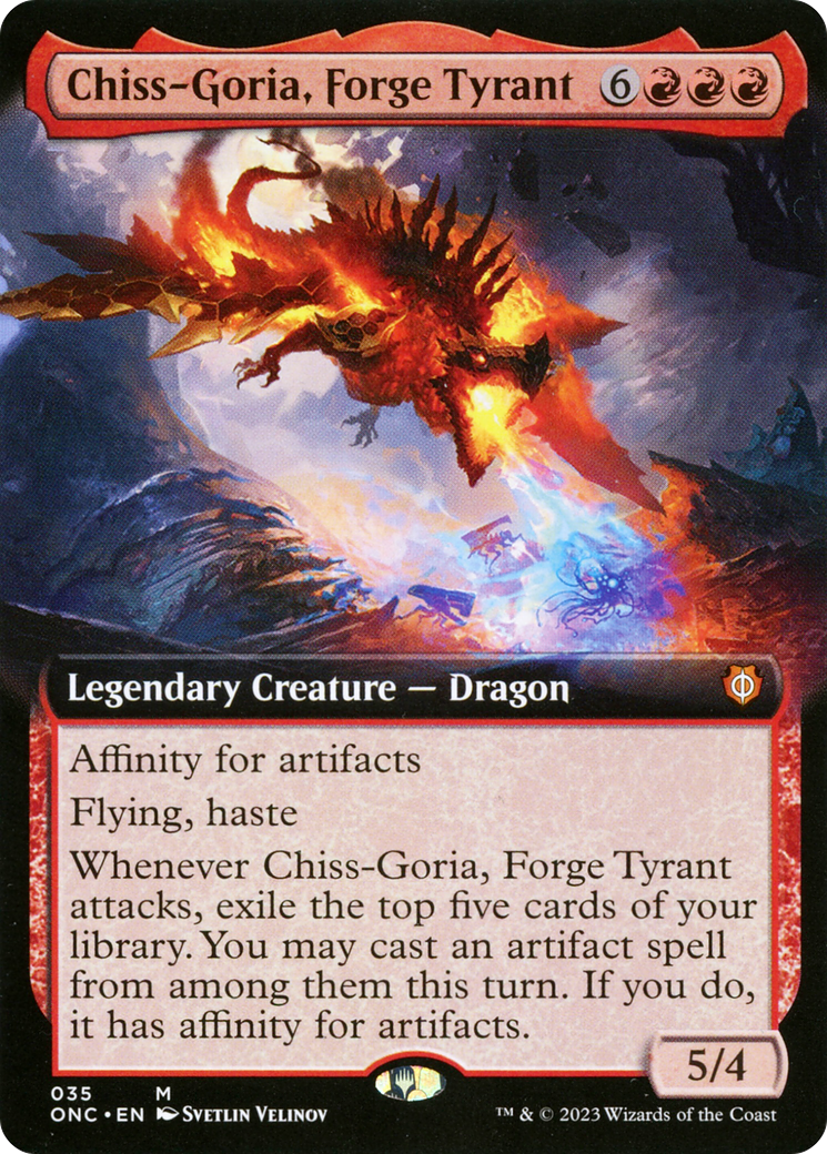 Chiss-Goria, Forge Tyrant (Extended Art) [Phyrexia: All Will Be One Commander] | Exor Games Summserside