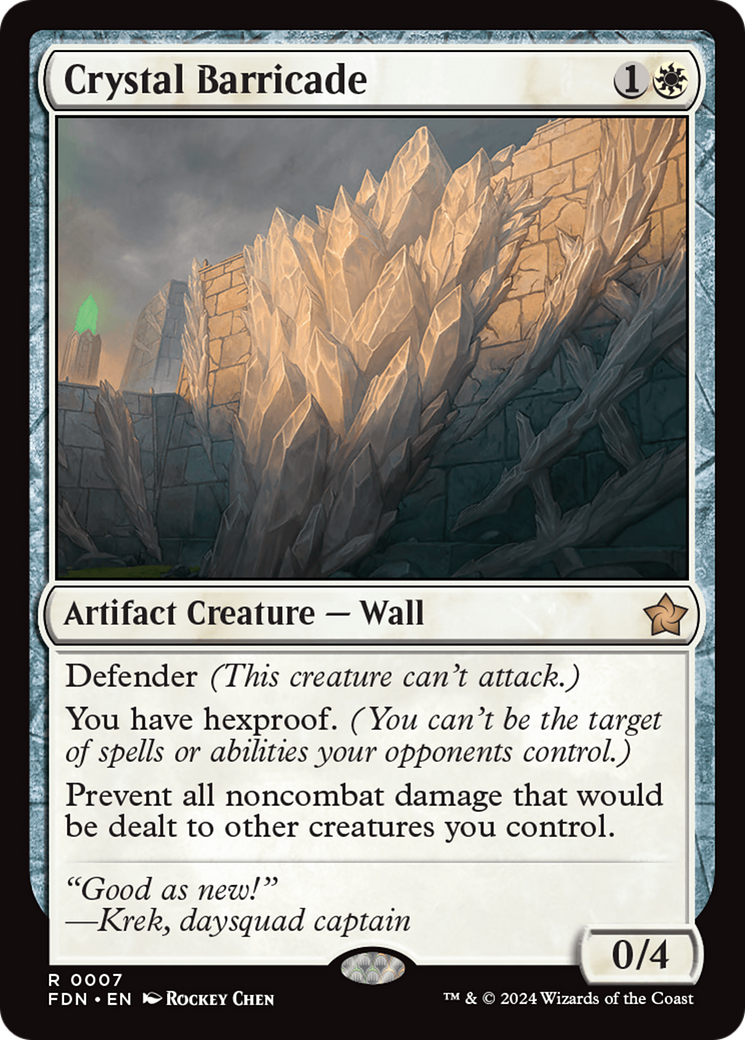 Crystal Barricade [Foundations] | Exor Games Summserside