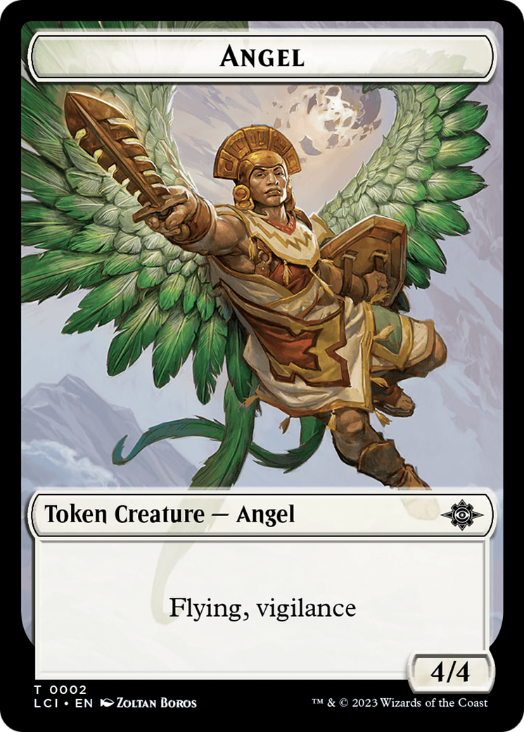 Angel Token [The Lost Caverns of Ixalan Tokens] | Exor Games Summserside