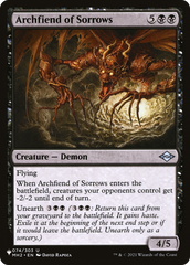 Archfiend of Sorrows [The List Reprints] | Exor Games Summserside