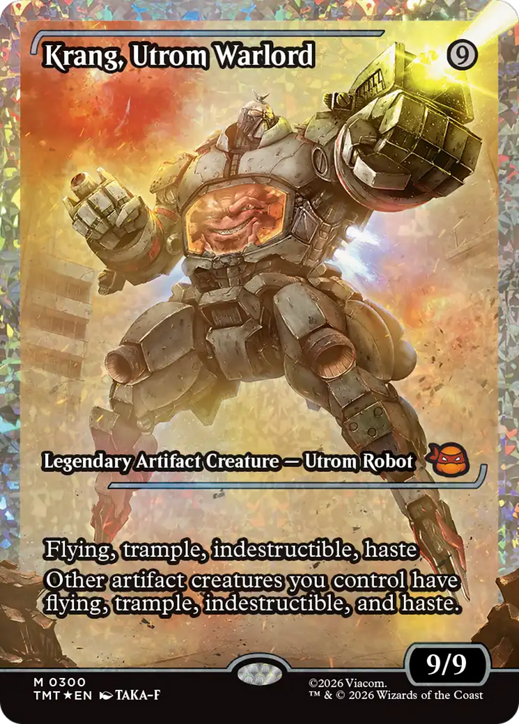 Krang, Utrom Warlord (Showcase) (Fracture Foil) [Teenage Mutant Ninja Turtles] | Exor Games Summserside