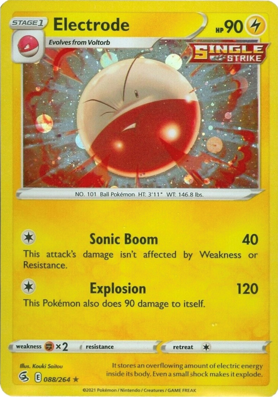 Electrode (088/264) (Cosmos Holo) [Sword & Shield: Fusion Strike] | Exor Games Summserside