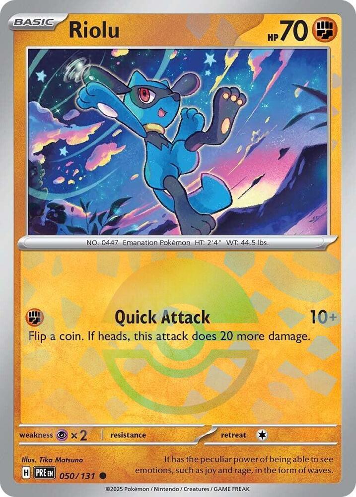 Riolu (050/131) (Poke Ball Pattern) [Scarlet & Violet: Prismatic Evolutions] | Exor Games Summserside