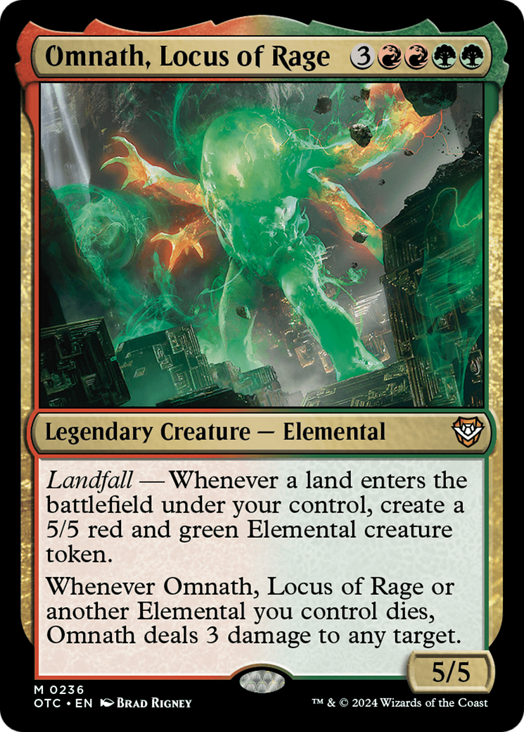 Omnath, Locus of Rage [Outlaws of Thunder Junction Commander] | Exor Games Summserside