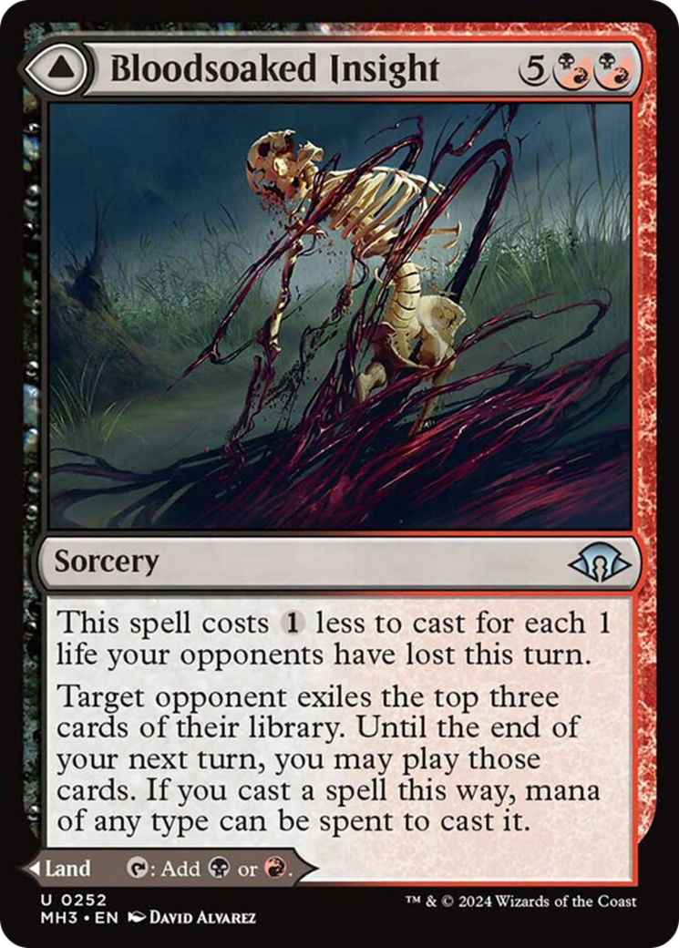 Bloodsoaked Insight // Sanguine Morass [Modern Horizons 3] | Exor Games Summserside