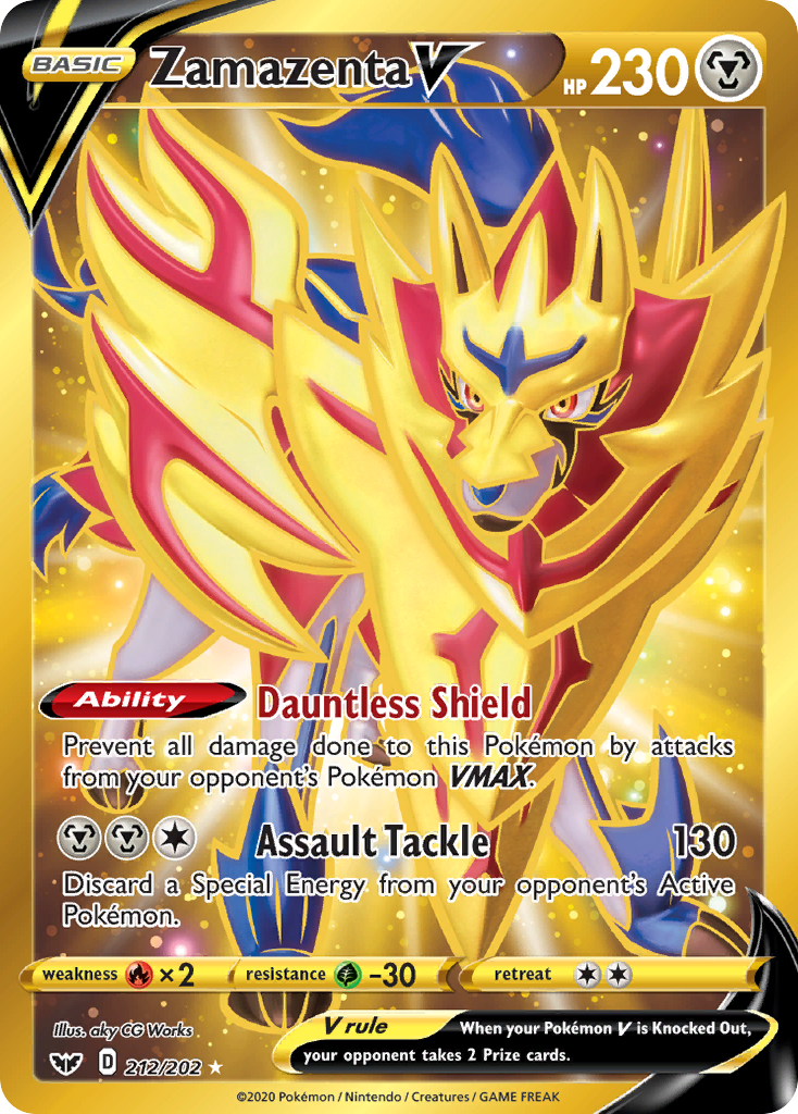 Zamazenta V (212/202) [Sword & Shield: Base Set] | Exor Games Summserside
