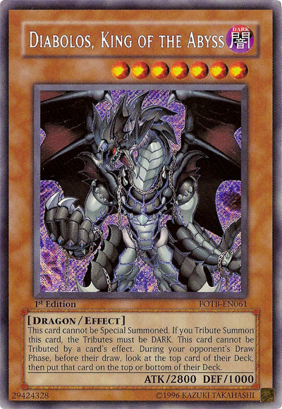 Diabolos, King of the Abyss [FOTB-EN061] Secret Rare | Exor Games Summserside