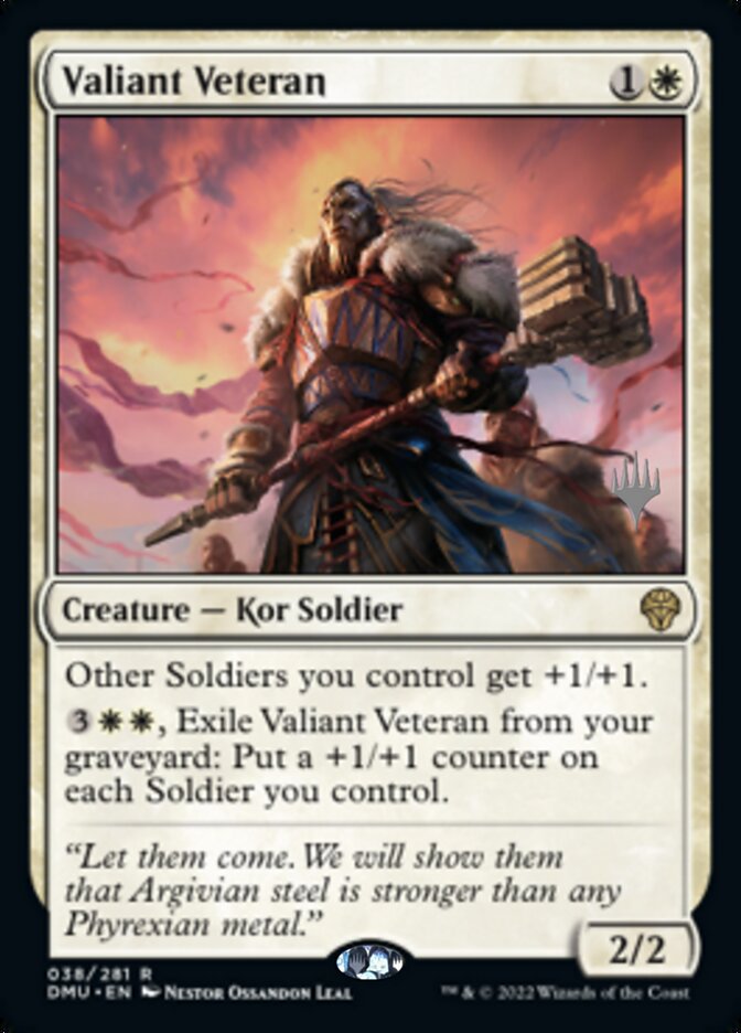 Valiant Veteran (Promo Pack) [Dominaria United Promos] | Exor Games Summserside