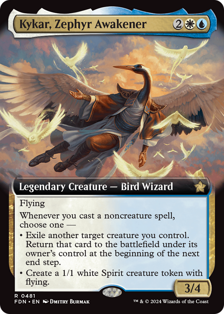 Kykar, Zephyr Awakener (Extended Art) [Foundations] | Exor Games Summserside