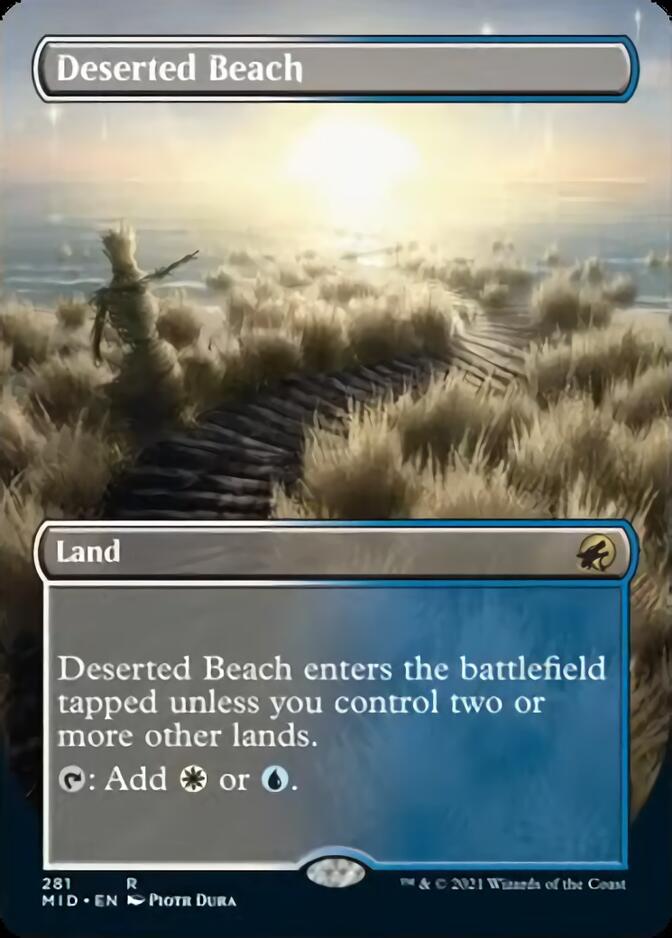 Deserted Beach (Borderless Alternate Art) [Innistrad: Midnight Hunt] | Exor Games Summserside