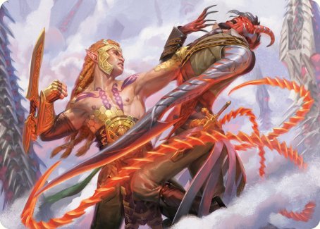 Tyvar's Stand Art Card [Phyrexia: All Will Be One Art Series] | Exor Games Summserside