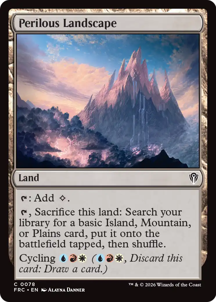 Perilous Landscape [Reality Fracture Commander] | Exor Games Summserside