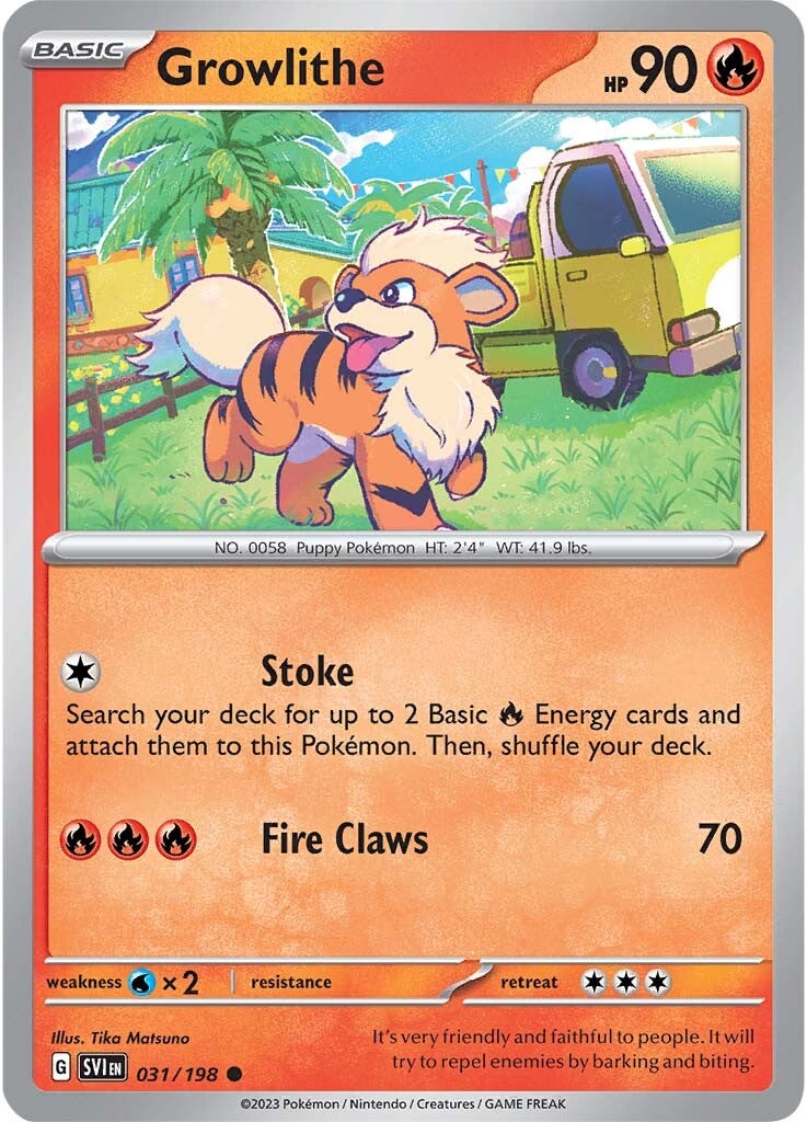 Growlithe (031/198) [Scarlet & Violet: Base Set] | Exor Games Summserside