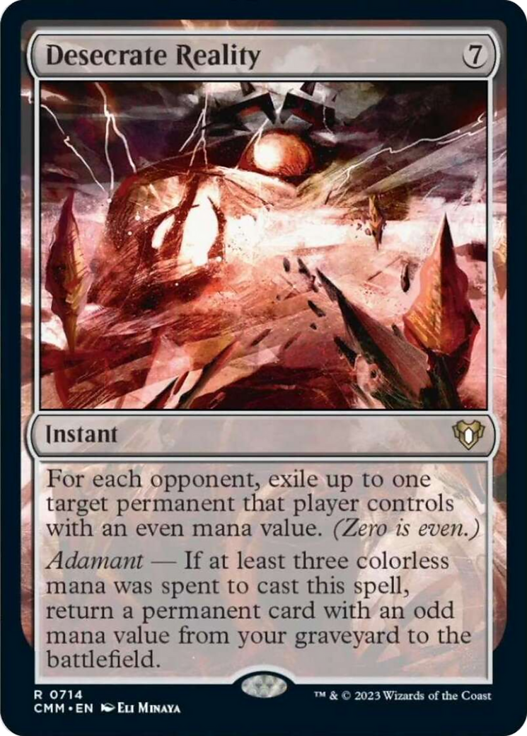 Desecrate Reality [Commander Masters] | Exor Games Summserside