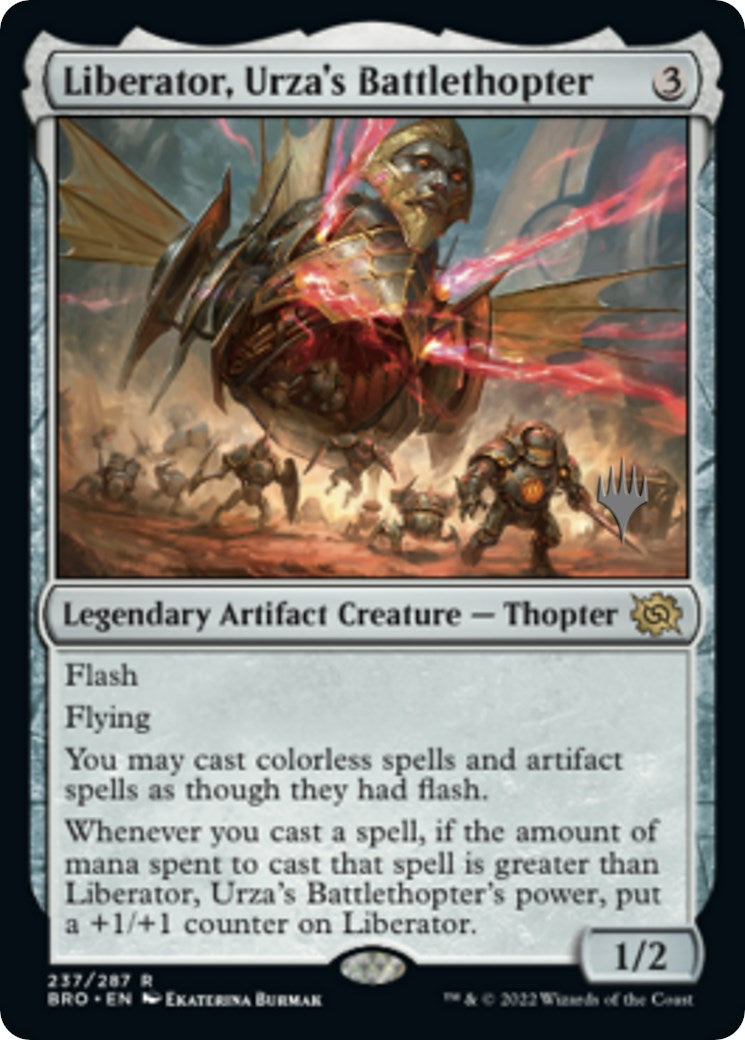 Liberator, Urza's Battlethopter (Promo Pack) [The Brothers' War Promos] | Exor Games Summserside