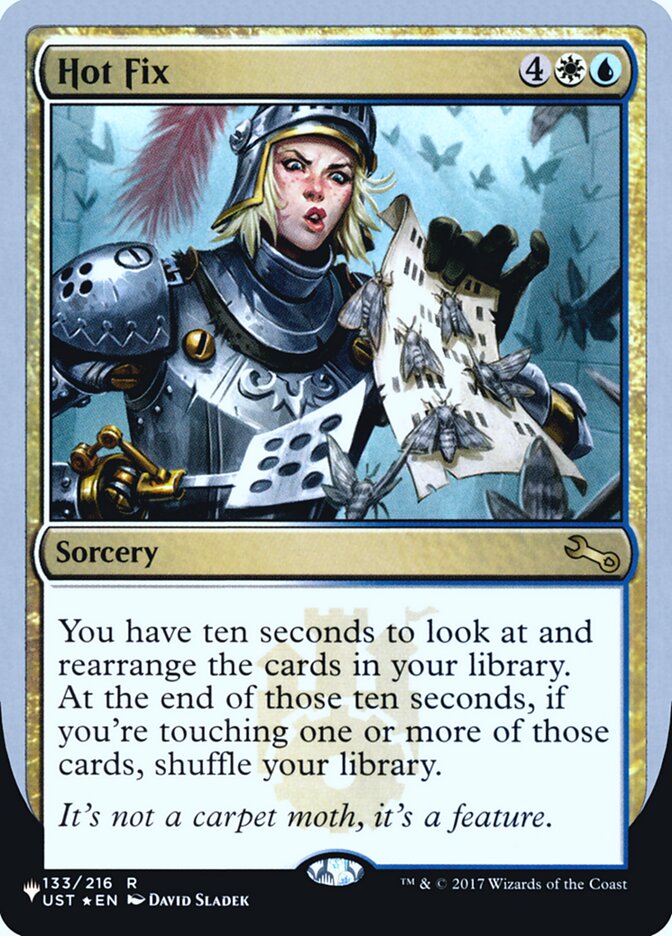 Hot Fix (Unfinity Foil Edition) [The List] | Exor Games Summserside