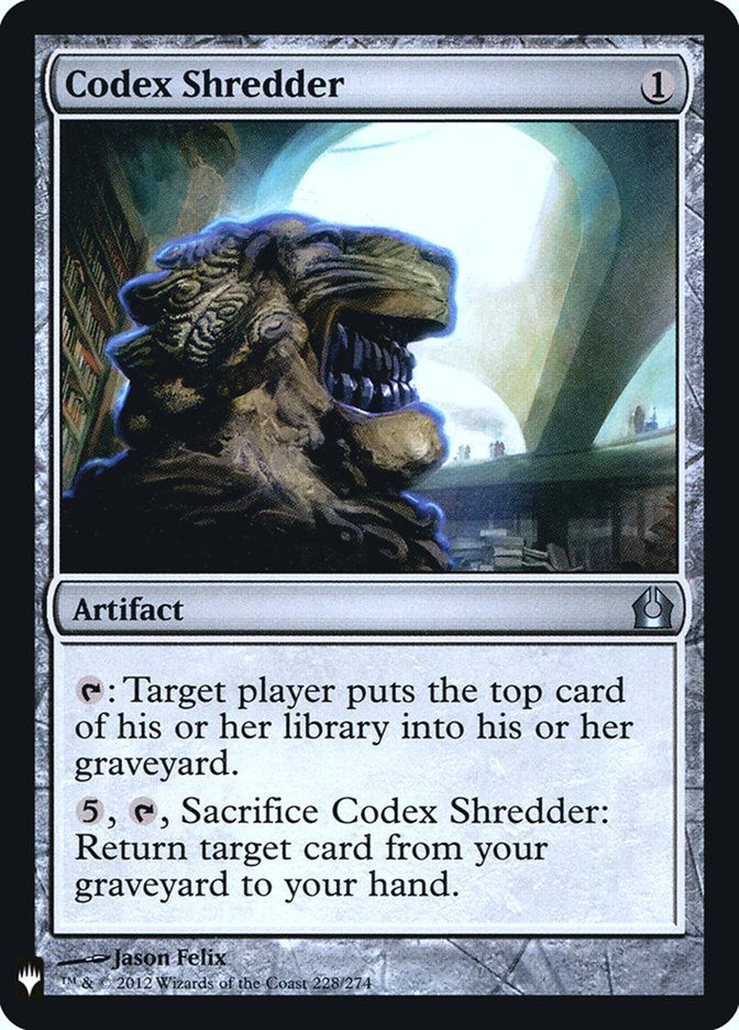 Codex Shredder [Mystery Booster] | Exor Games Summserside