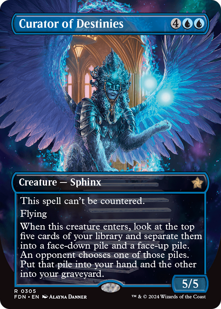 Curator of Destinies (Borderless) [Foundations] | Exor Games Summserside