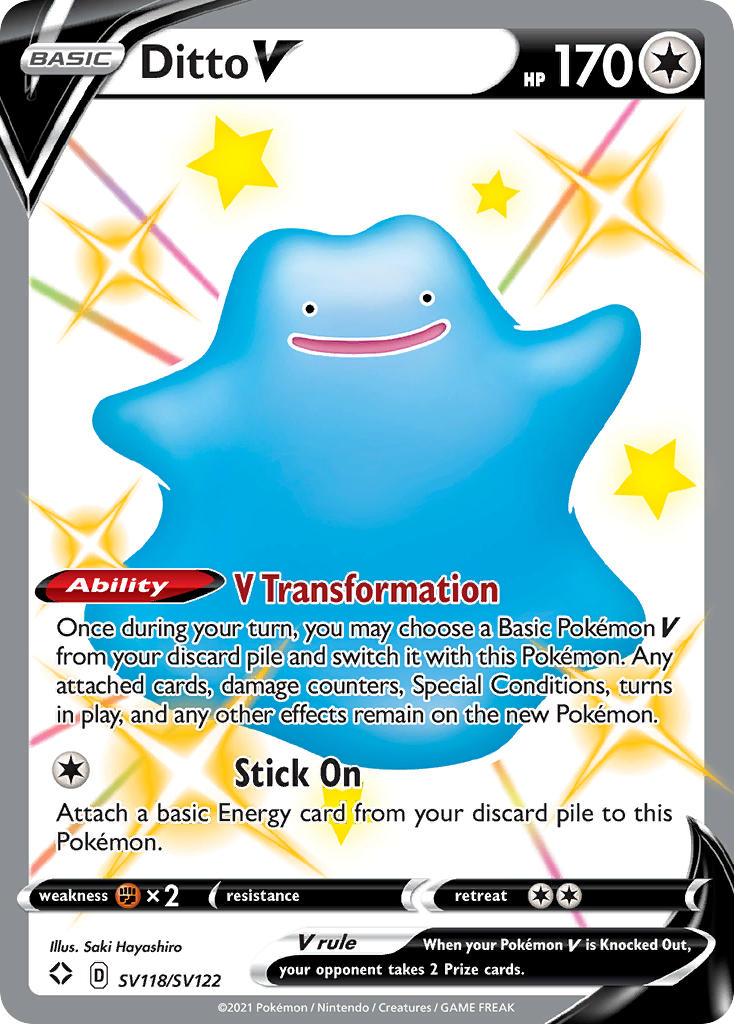 Ditto V (SV118/SV122) [Sword & Shield: Shining Fates] | Exor Games Summserside