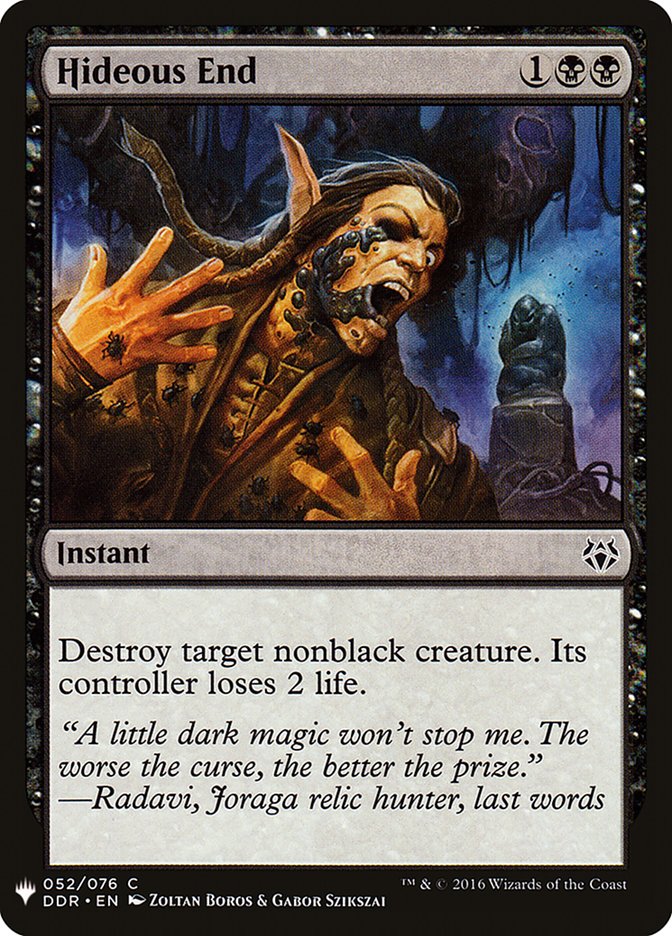 Hideous End [Mystery Booster] | Exor Games Summserside
