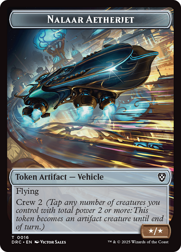Nalaar Aetherjet // Treasure Double-Sided Token [Aetherdrift Tokens] | Exor Games Summserside