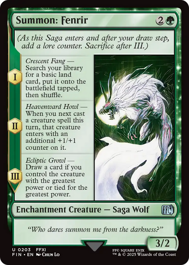 Summon: Fenrir [FINAL FANTASY] | Exor Games Summserside