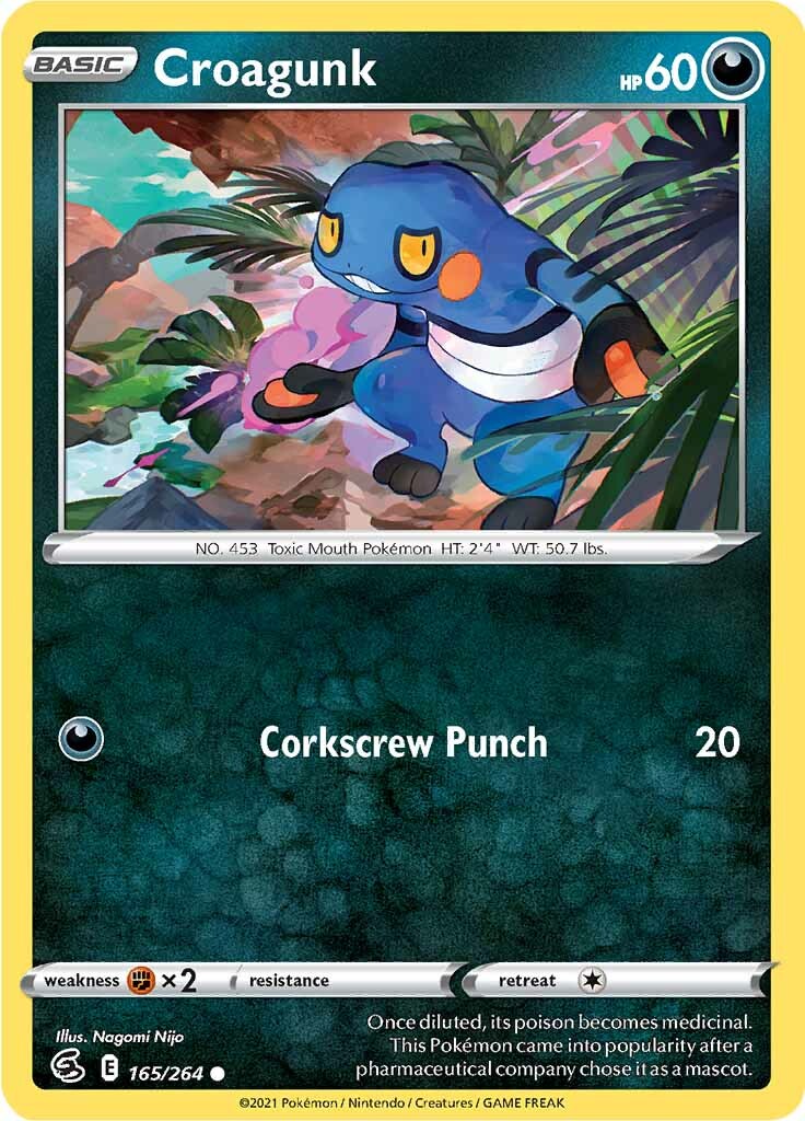 Croagunk (165/264) [Sword & Shield: Fusion Strike] | Exor Games Summserside