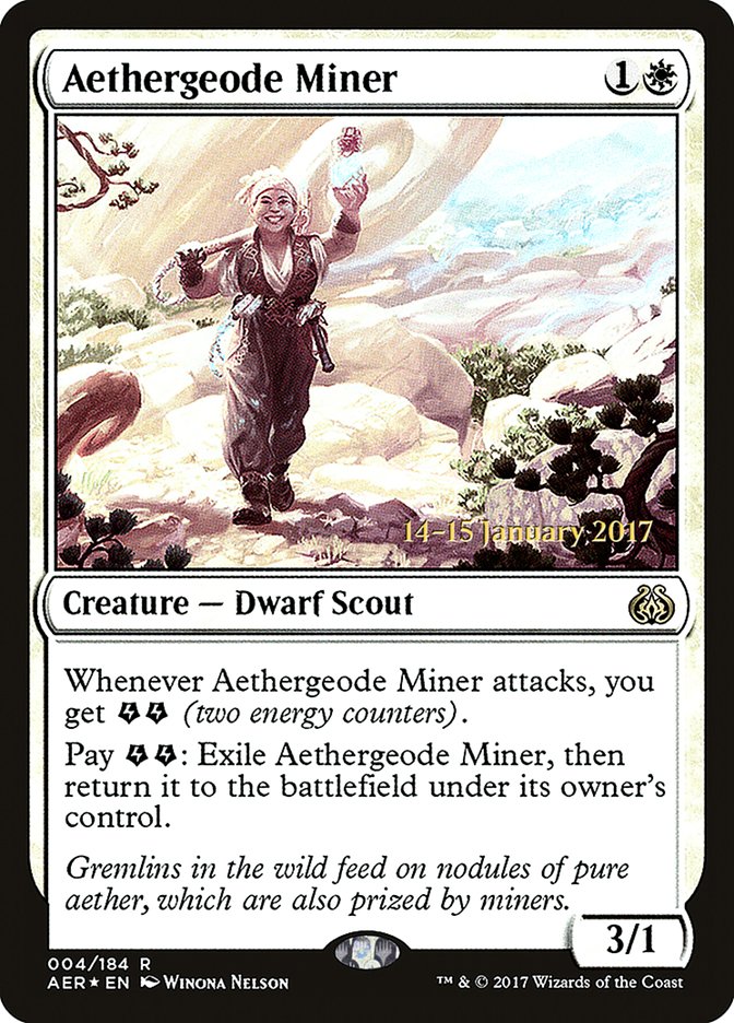 Aethergeode Miner [Aether Revolt Prerelease Promos] | Exor Games Summserside