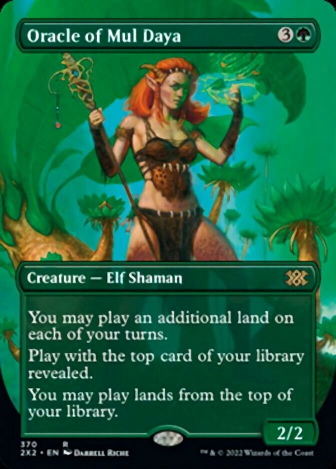 Oracle of Mul Daya (Borderless Alternate Art) [Double Masters 2022] | Exor Games Summserside