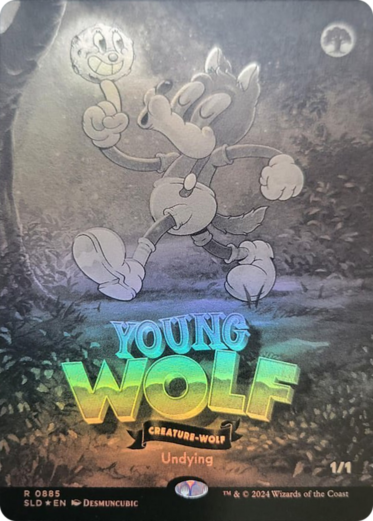 Young Wolf (Black & White Foil) [Secret Lair Drop Series] | Exor Games Summserside